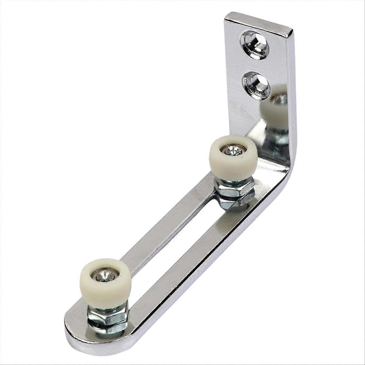 Barn Door Floor Guides, Bottom Flooring Frame Support with Smooth, Quiet Bearings, Adjustable Roller