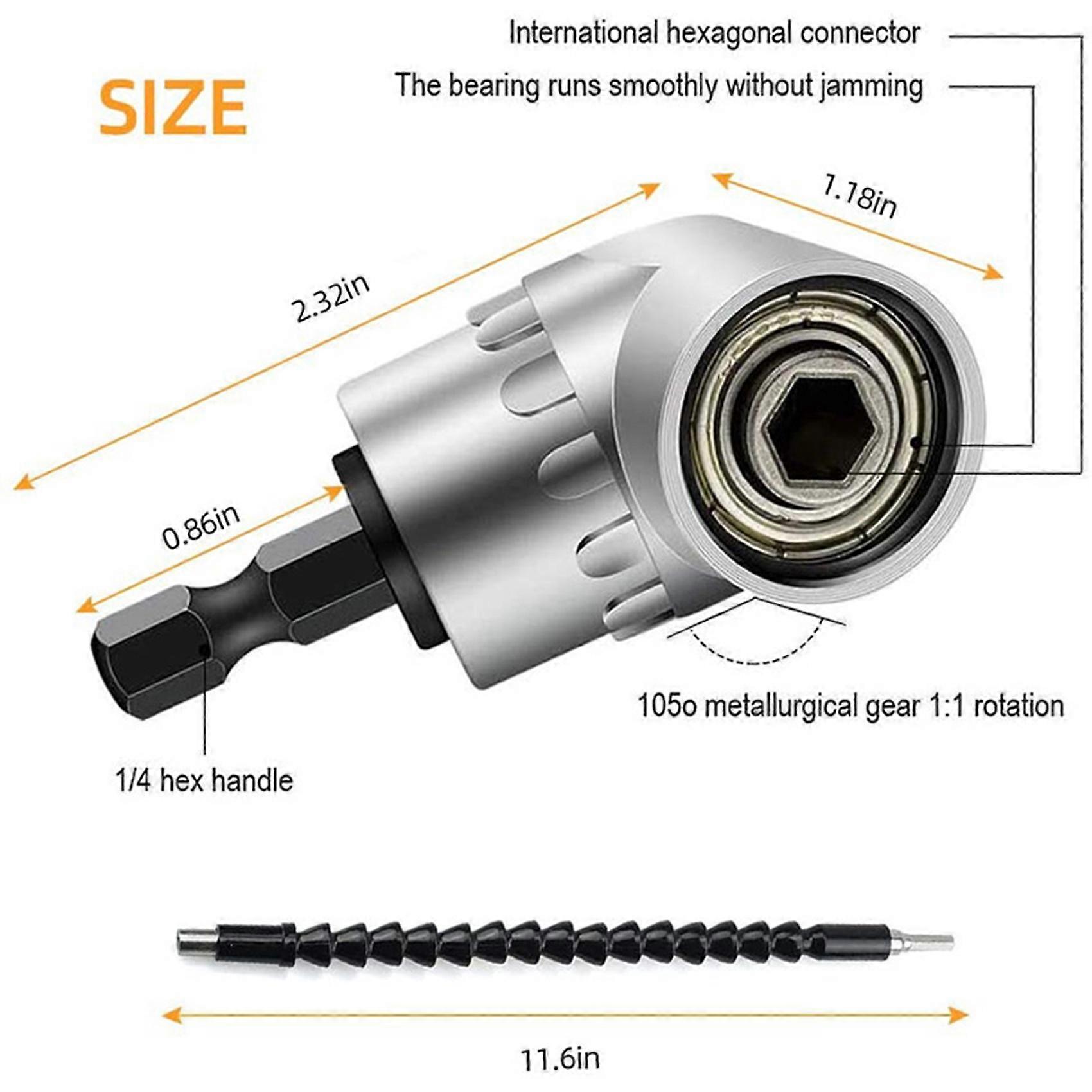 3 Set Flexible Drill Extension Hex Shank Drill Nut Driver Bit Set, 9Pcs Universal Socket Adapter Set, Screwdriver Bit