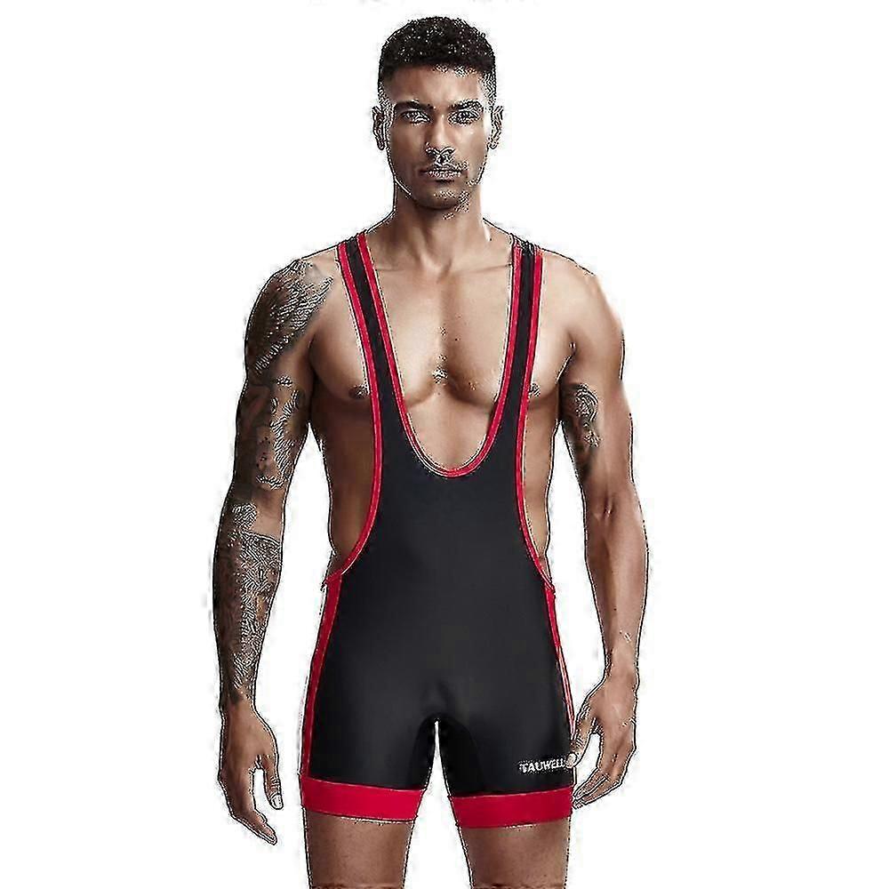 Quick-drying wrestling singlet for men - multi-function training tight bodysuit