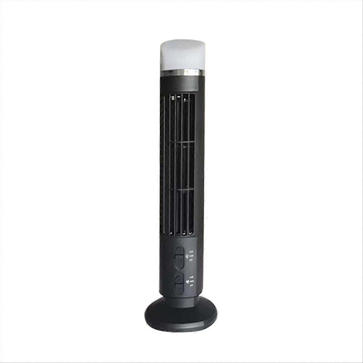 Air Cooler Fan,Streamlined Tower Fan with LED,, USB Interface Black