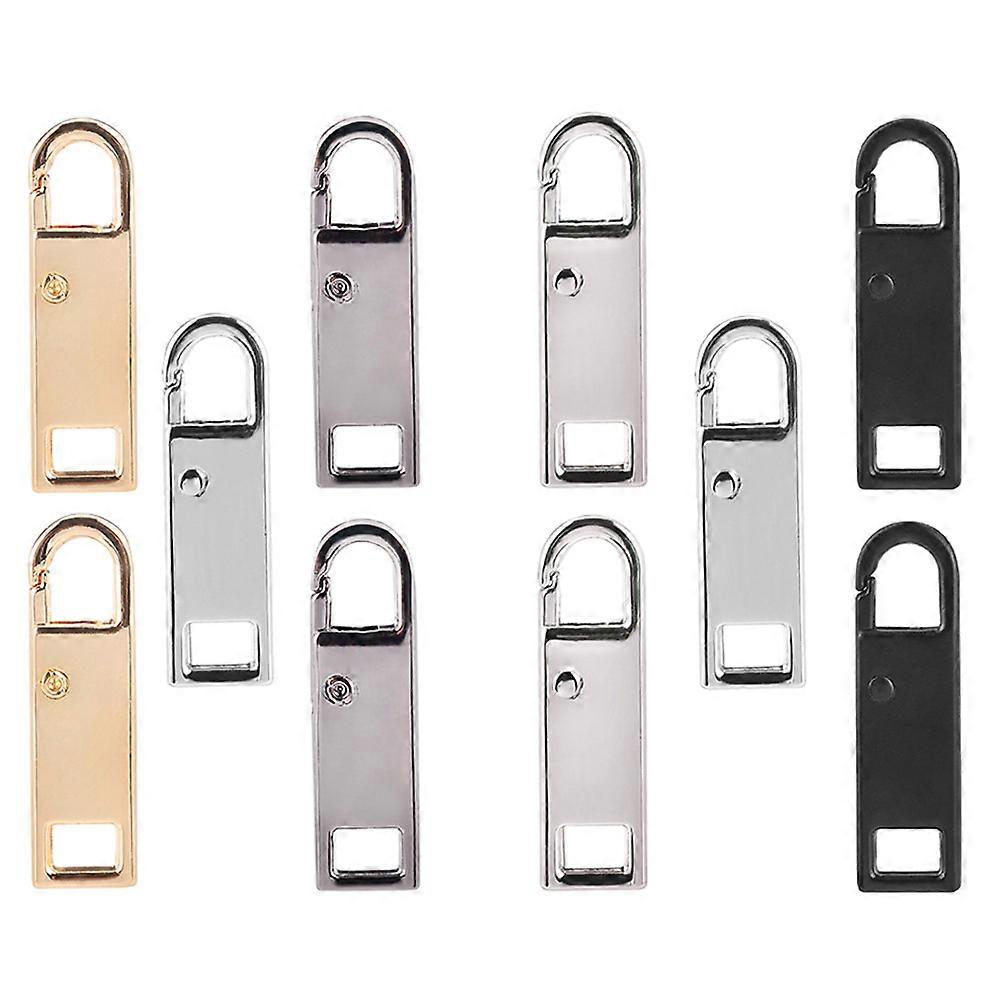 Zipper Pull Replacement Metal Zipper Handle for DIY Use 10Pcs Assorted