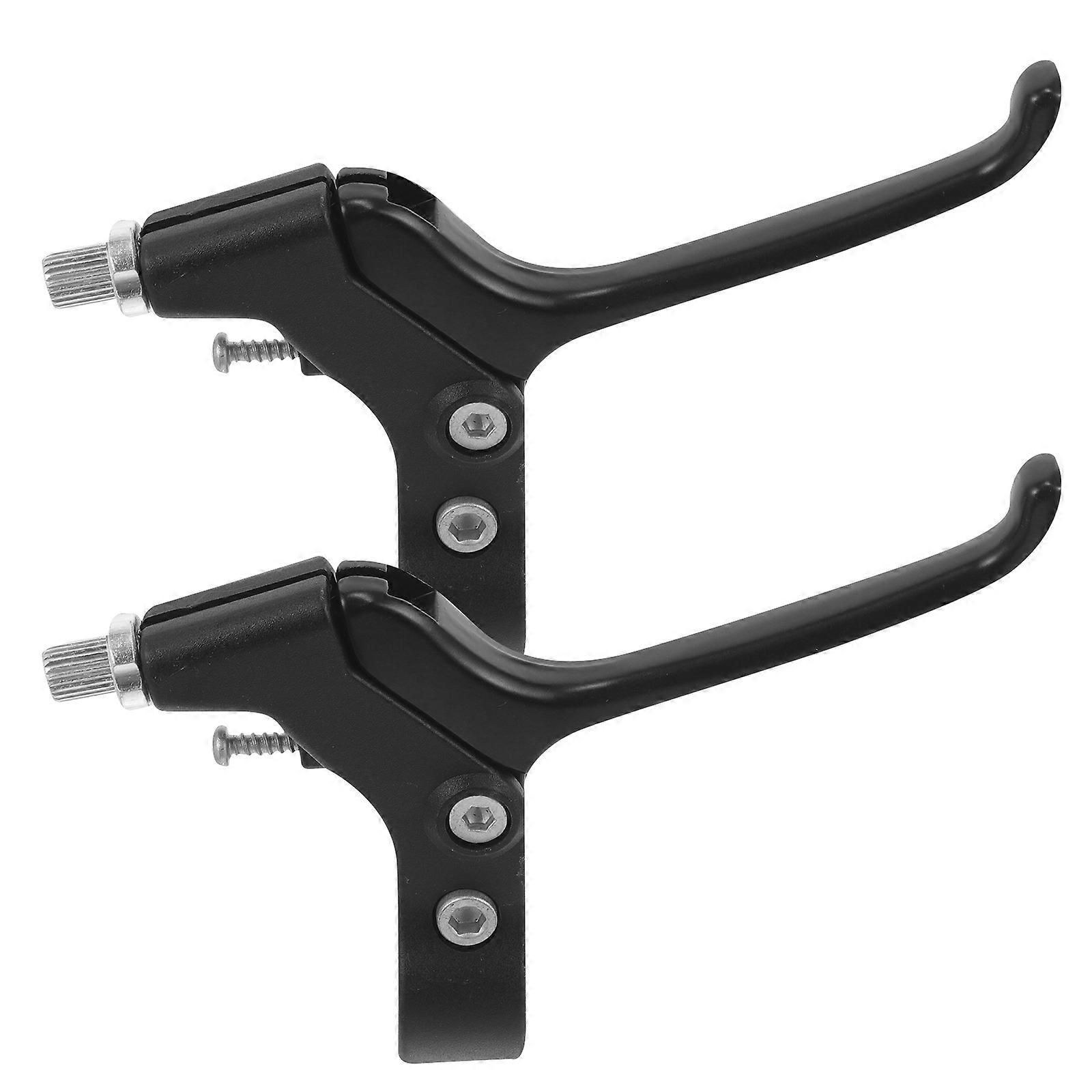 Durable Bike Brake Handle Black for Replacement 2Pcs Bicycle Lever
