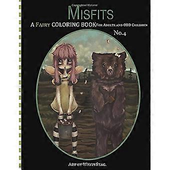 Misfits un libro para colorear de hadas para adultos y niños extraños