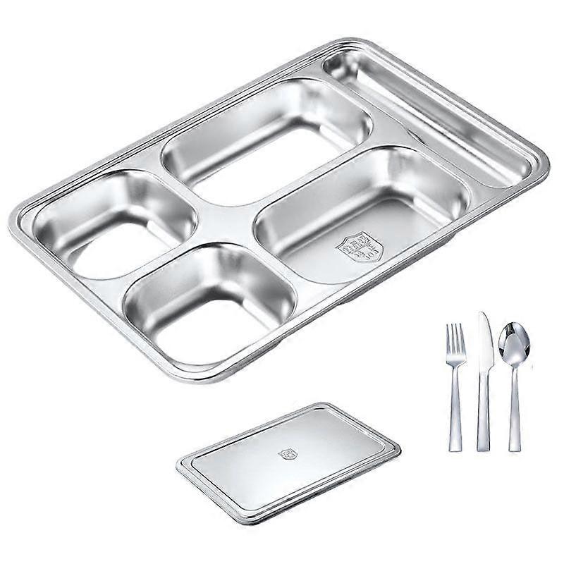 Stainless Steel Tableware Divided Plate