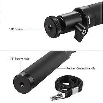 Extension Pole Extension Shrink Bar 6-Section Adjustable Length 18cm to 71.5cm 1/4" Screw Mount Compatible With Zhiyun Rider-M Rider-2 Smooth-C Smooth