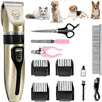 Pet Grooming Clipper Professional Dog Cat Hair Trimmer Low Noise Rechargeable Pet Hair Clipper with Detachable Blade Grooming Kit