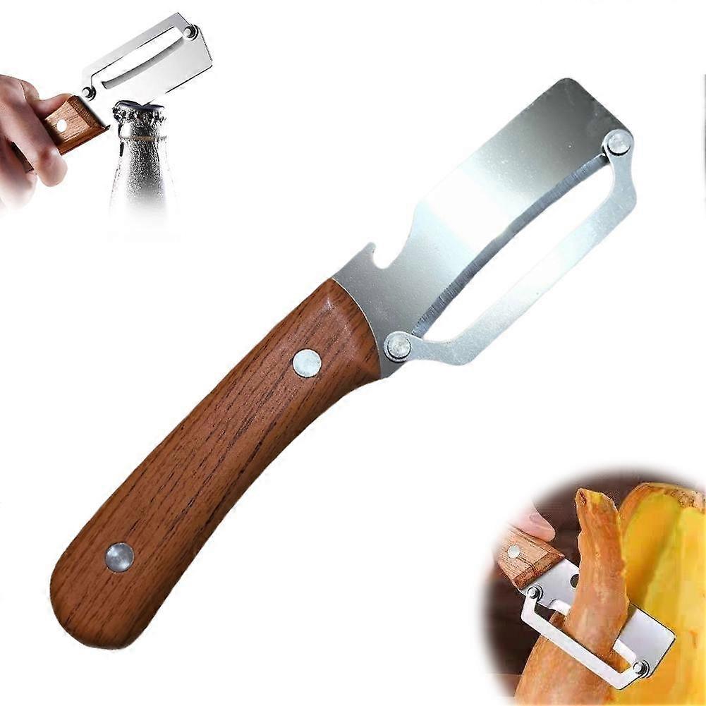 Multi-Function Fruit & Vegetable Peeler, Thick Stainless Steel