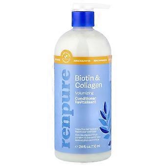 Renpure, Condicionador de Biotina e Colágeno, 24 fl oz (710 ml)