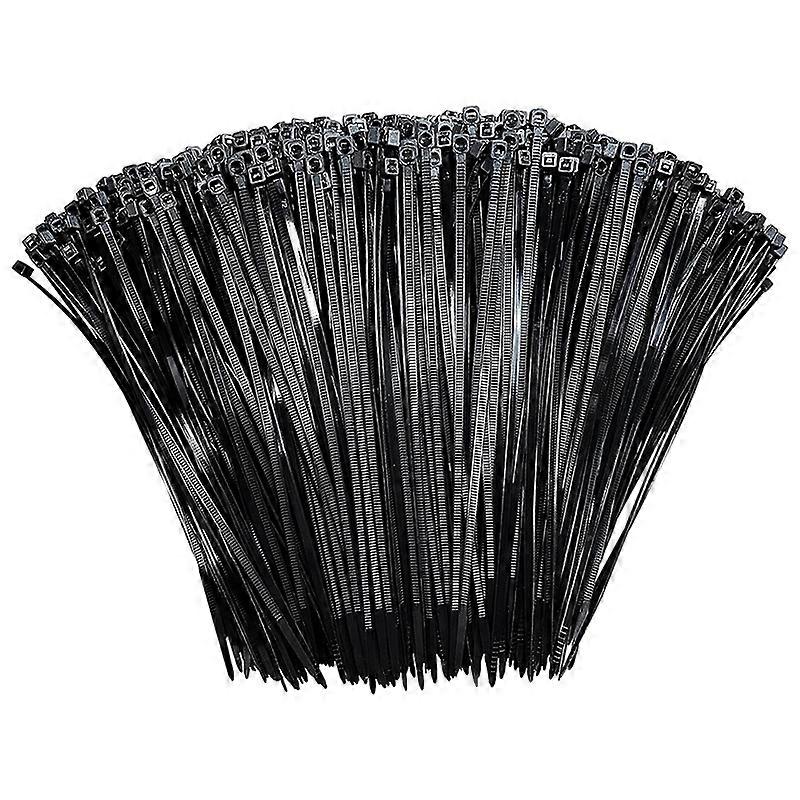 Zip Ties 8 polegadas preto Zip Ties 1000 Pack, Premium Nylon Wire Ties, UV Resistant Cable Ties, Self-Lo