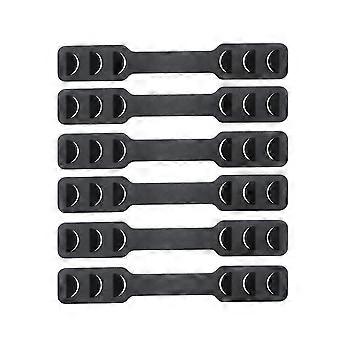 6 stks oorbeschermingsmasker haak masker accessoire oor achtermasker haak oormasker hanger (zwart, 6st/pak)