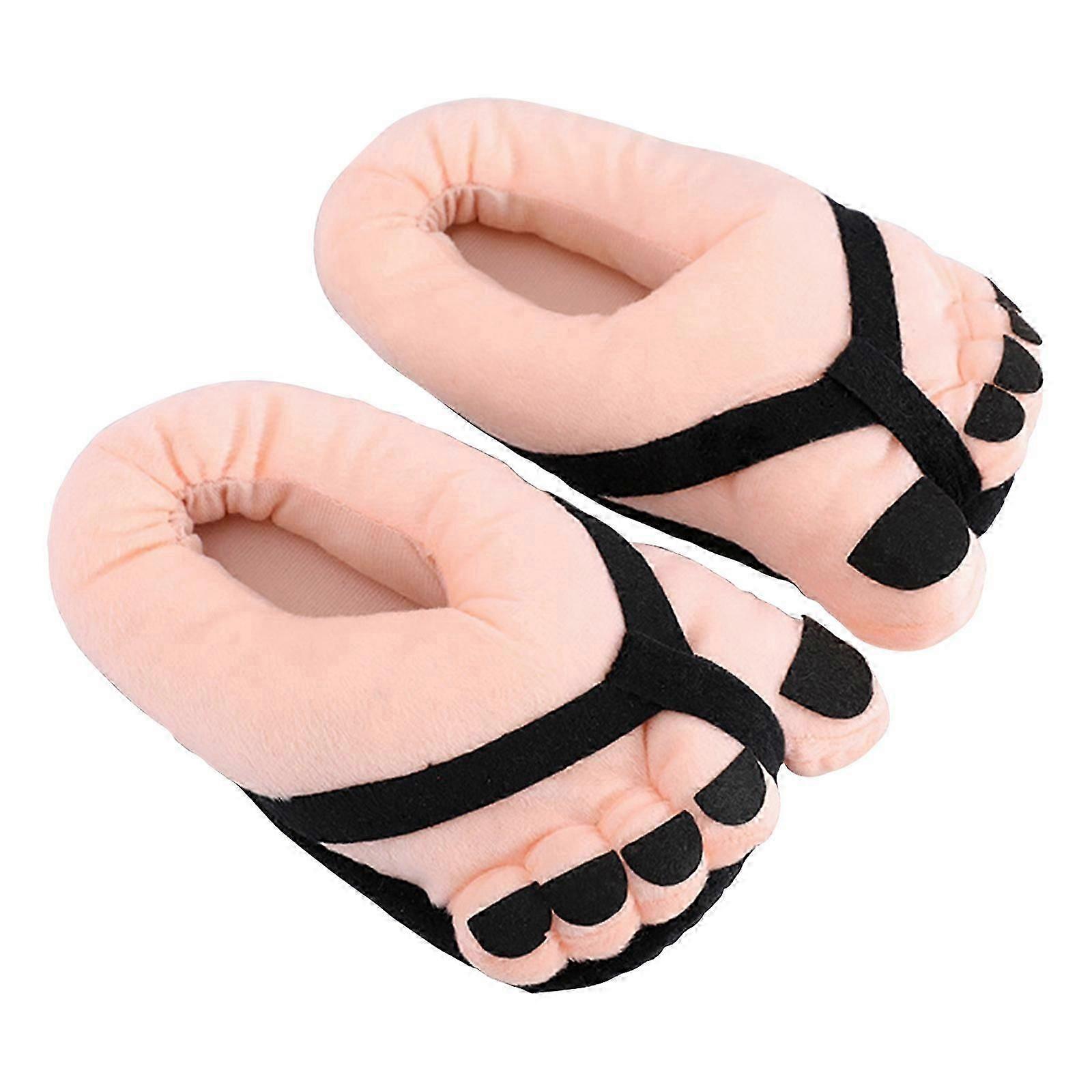 Funny Novelty Foot Plush Slippers
