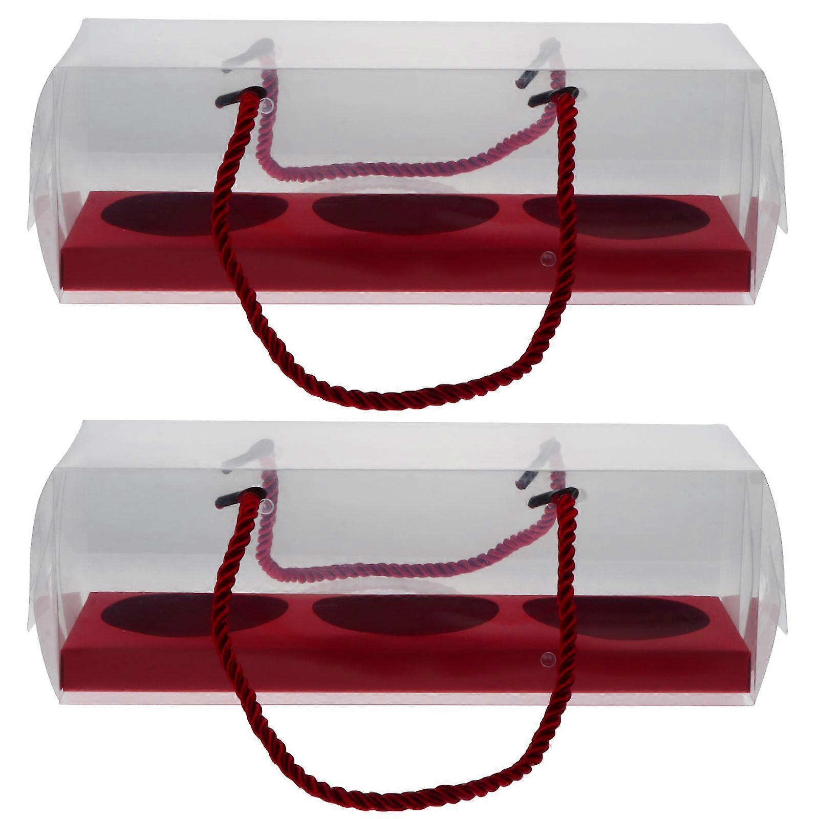 10Pcs Egg-yolk Puff Boxes Portable Cookies Biscuits Case Packaging Boxes for Bakery
