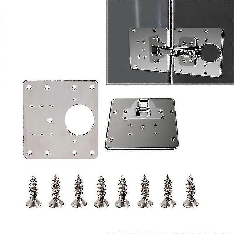 Rustproof Stainless Steel Hinge Repair Plate Kit
