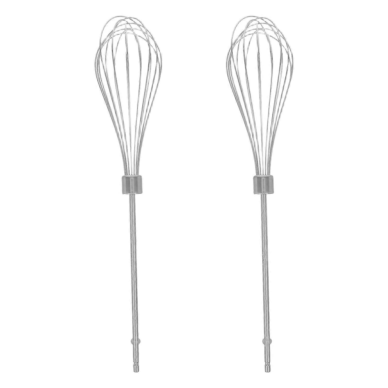 Kitchen Egg Beater Attachments for Hand Mixer Use 2Pcs Silver