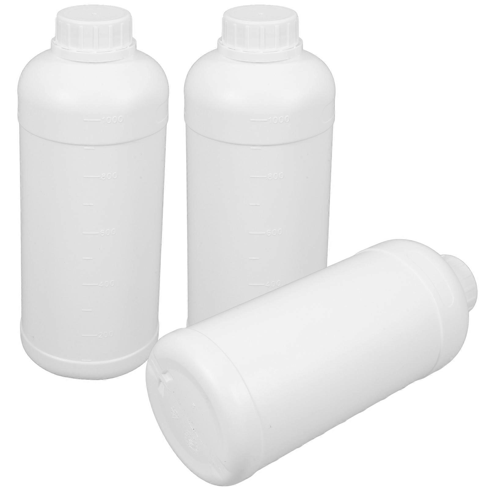 Plastic Bottle Sample Storage Bottles for Laboratory 3Pcs Reagent Bottles