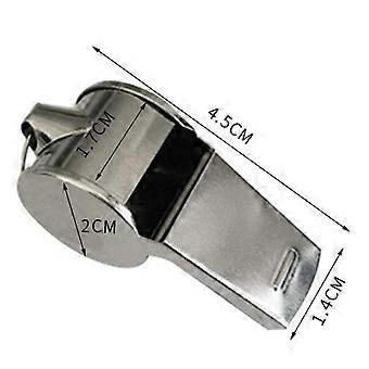 Pet Training Whistles Metal Whistles for Sports Game 12Pcs Pack Silver