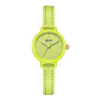 Watch Round Dial Pink Leather Strap Casual Fashion Daily