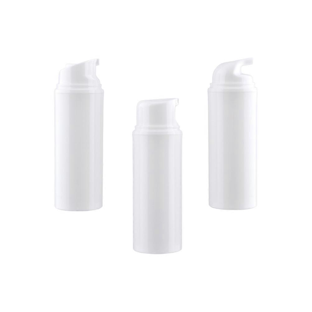 Simple Sub Bottle Plastic Lotion Storage Container for Cosmetics 3Pcs White