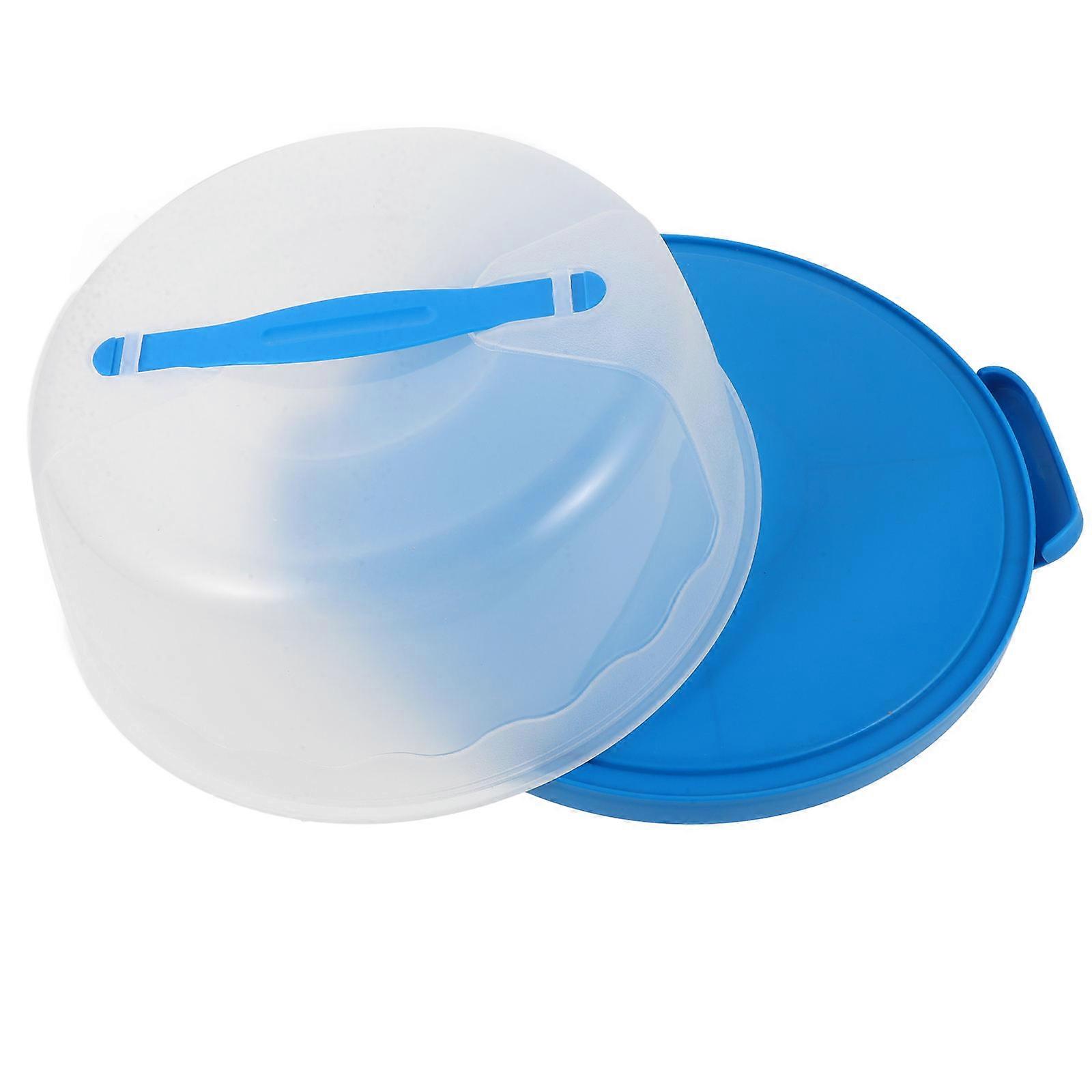Reusable Cake Carrier Cake Box for Storage Use Handheld Blue