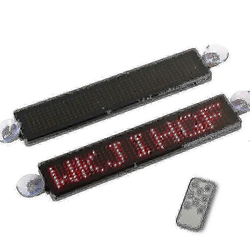Programmable 12V LED Car Display Scrolling Message Sign with Remote Control, 234.61cm Blue Screen