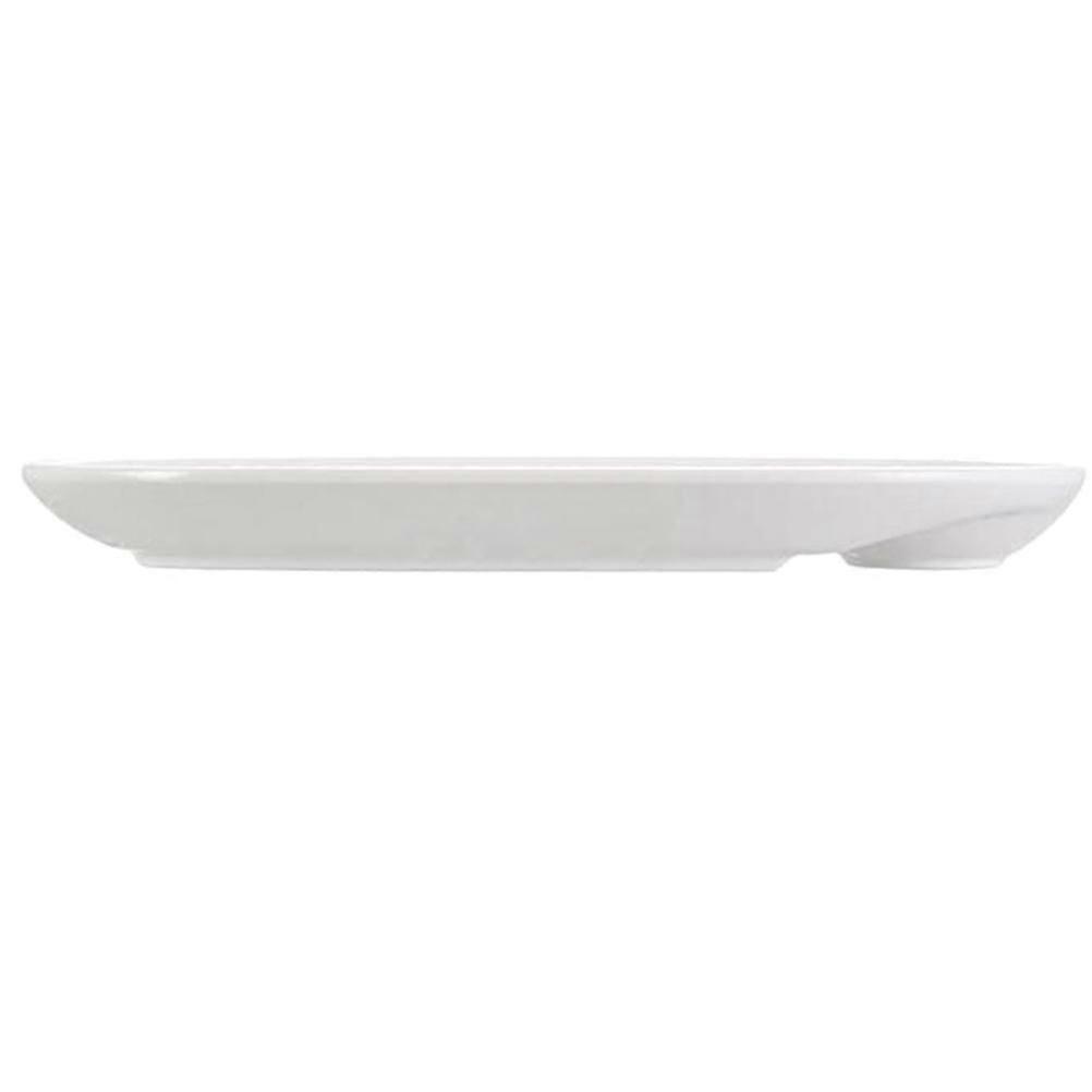 Ceramic Breakfast Plate for Food Storage with Multi-Function Divided Design