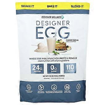Designer Wellness, Designer Egg®, Poudre de protéines multifonctionnelle à base d'œuf entier, Vanille classique, 1,55 lb (