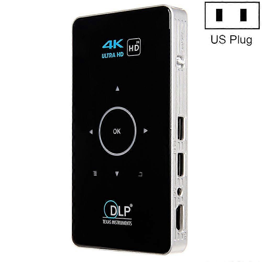 HD Mini Projector US Plug  (Black) US Plug  (Black)
