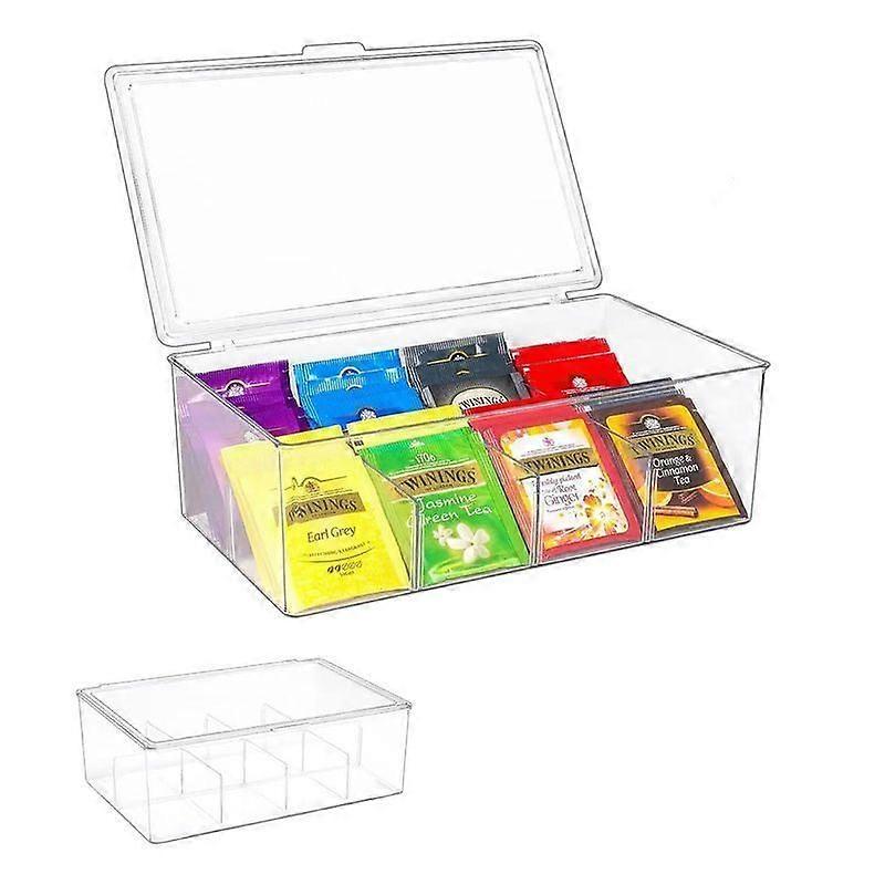 Transparent Acrylic Tea Box Tea Bag Organizer