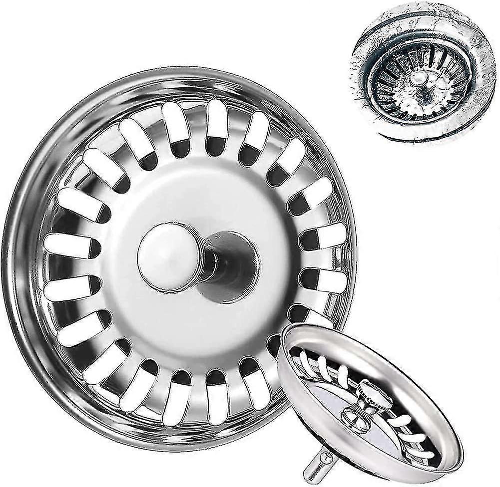 Kitchen Sink Strainer Kitchen Sink Plug, 2 Pack Universal Sink Plugs Bath Plug
