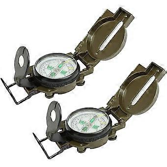 Handheld Waterproof Multifunction Compass For Mountaineering, Camping - Green