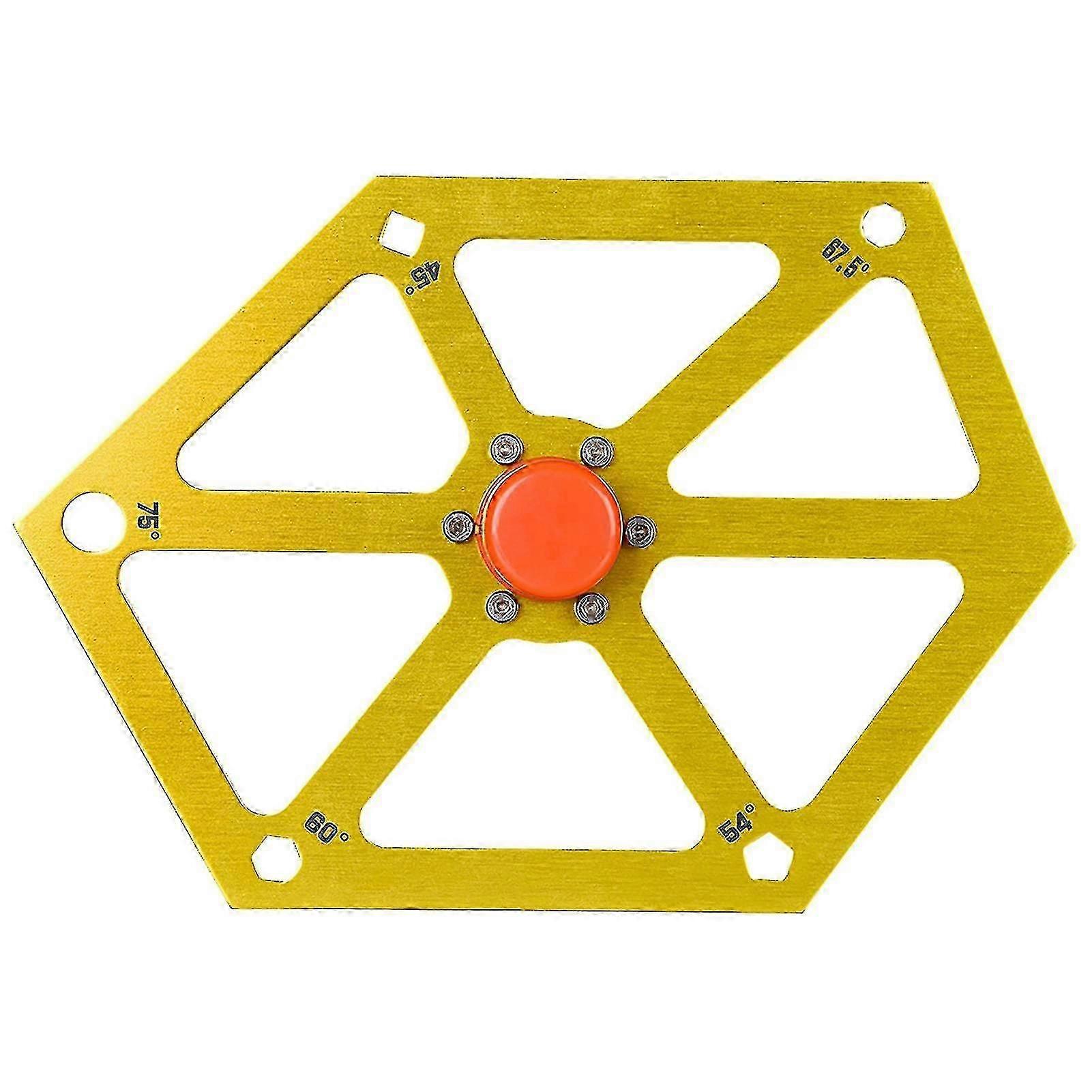 Angle Adjustment Hexagon High Accuracy Measuring Tool Table Saw Angle Measuring Ruler Woodworking