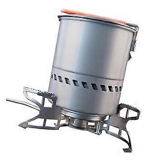 Camping Cookware Set with AntiScalding Handle, Lightweight Pot for Hiking and Outdoor Cooking