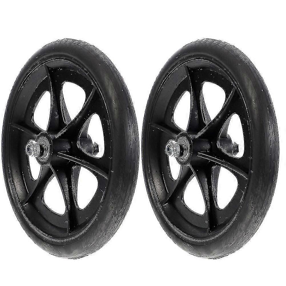 2pcs Roda de Cadeira de Rodas Flexível de 8 Polegadas Roda de Cadeira de Rodas de Serviço