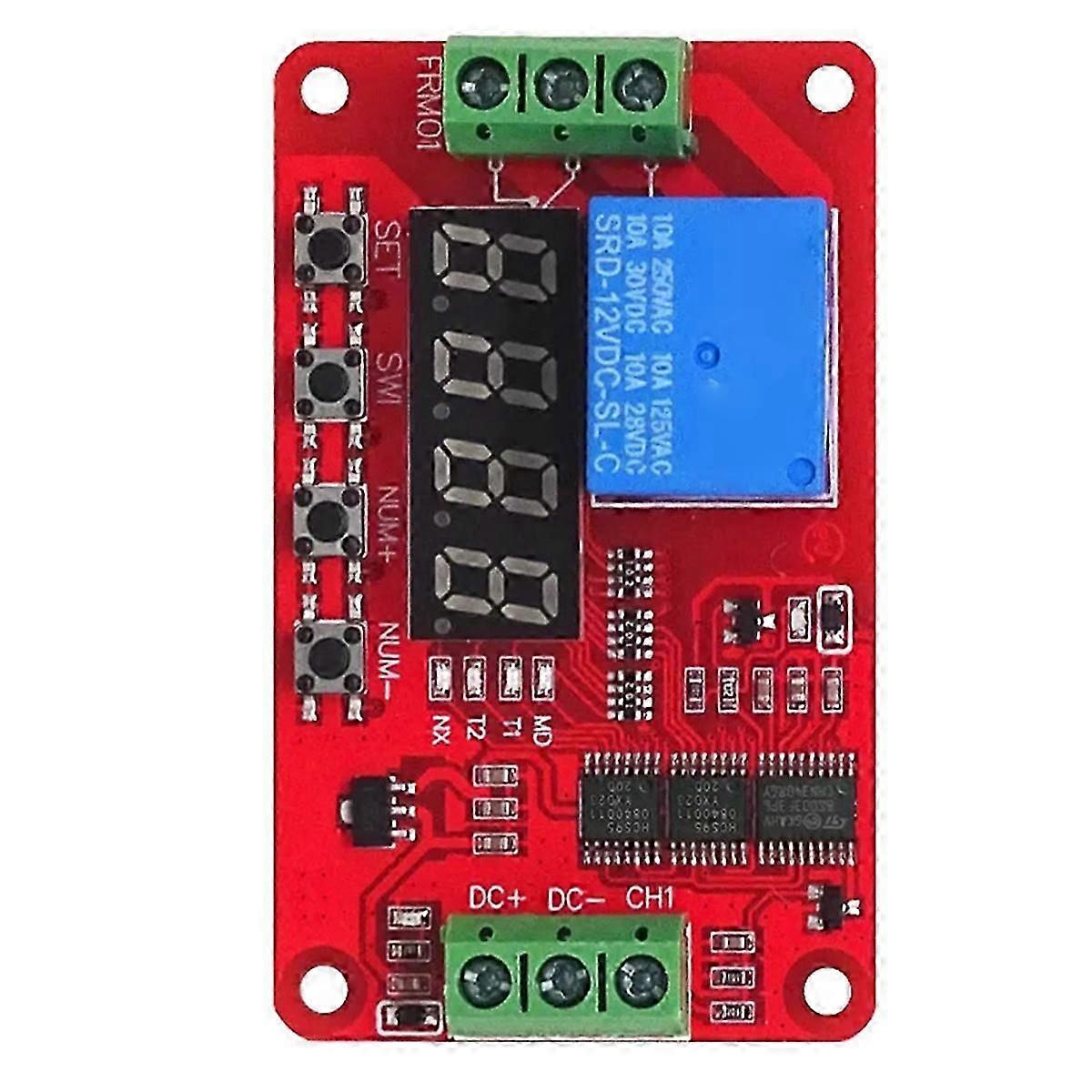 DC 12V 1 Channel Relay Module FRM01 Multifunction Relay Loop Delay Timer Switch SelfLocking Timing [XR]