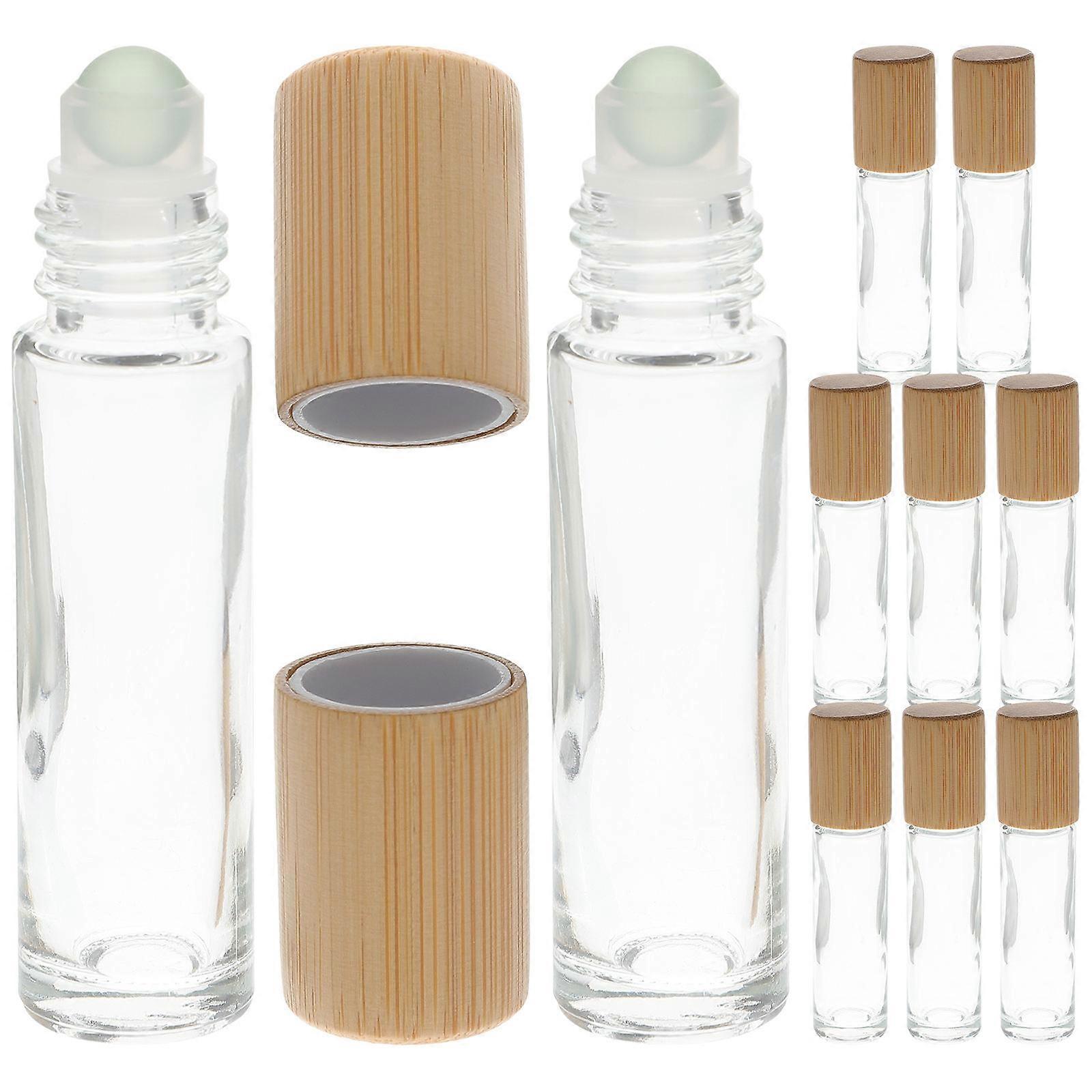 10st 10ML eterisk olja roll-on flaskor små parfym underförpackningar flaskor