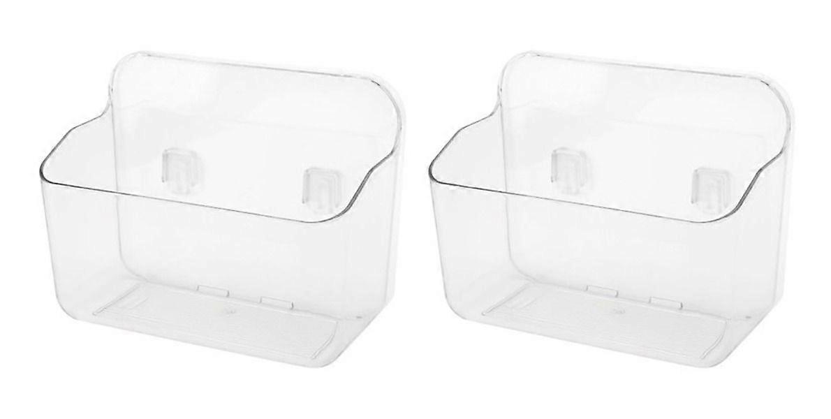 2 Bathroom Shelves - Clear Acrylic