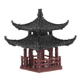 Aquarium Bonsai Pavilion Ornament for Decor Garden Fish Tank Use