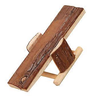 Hamster Wippe Natürliche Holz Haustiere Kauen Spielzeug Mäuse Rat Hamster Wippe Käfig Spielzeug