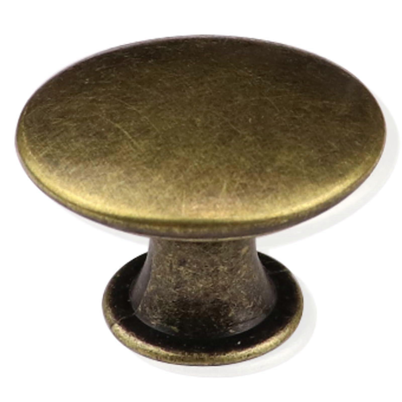 12 Pack Antique Bronze Cabinet Knobs, Vintage Round Drawer Knobs for Kitchen Cupboard Doors