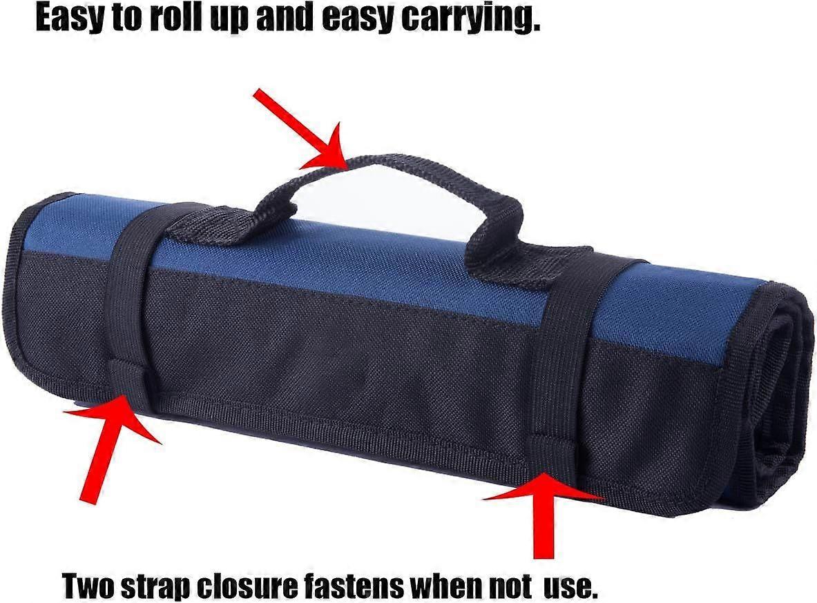Pocketed Roll Up Tool Pouch - Small Tool Bag Perfect for Quick Carrying or Tools