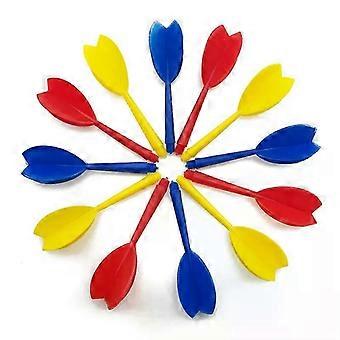 12pcs/Lot 6mm Screw Thread Dart Flights Tails Wings Dardos Darts Leaves Dart Shafts compatible with Dartboard Games Accessories