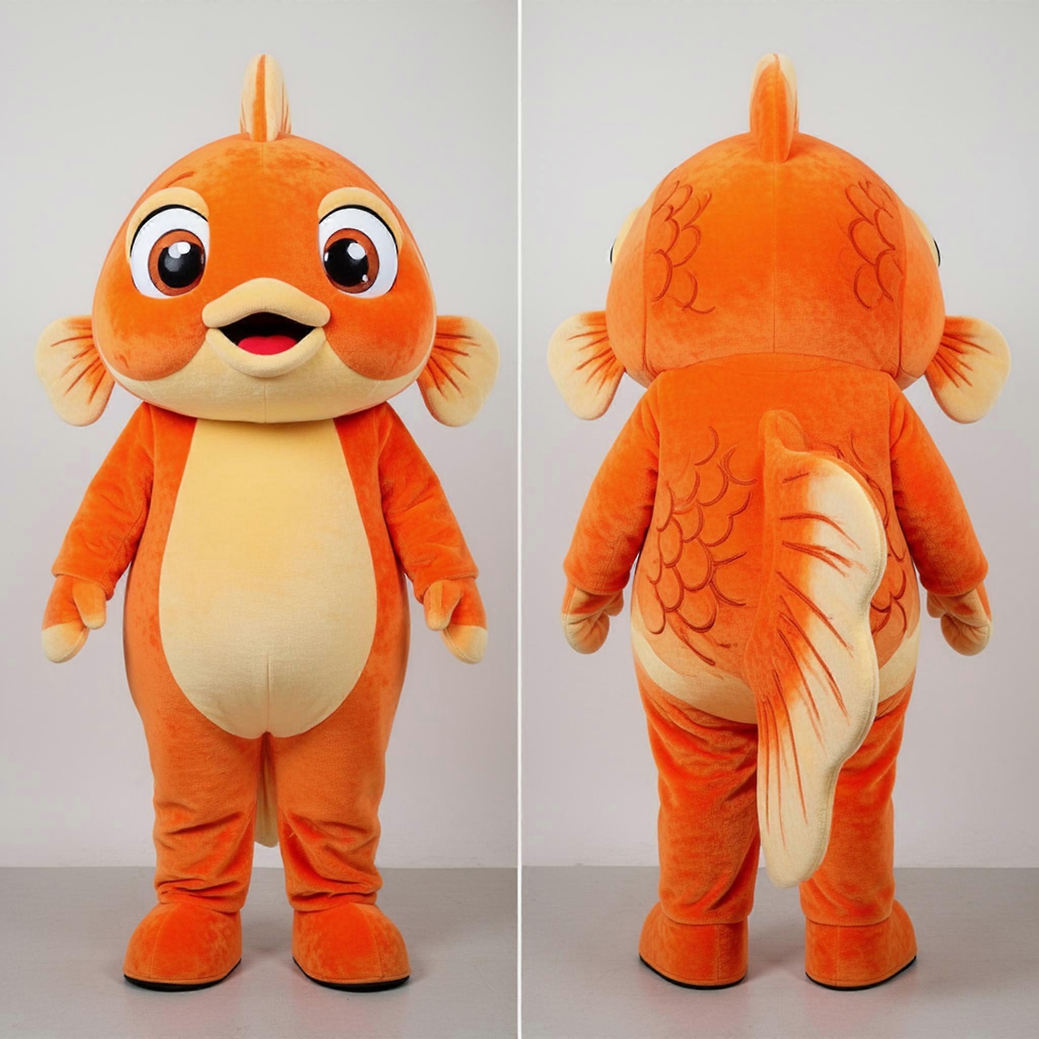 MASTICOT Rust Orange Playful Goldfish Mascot