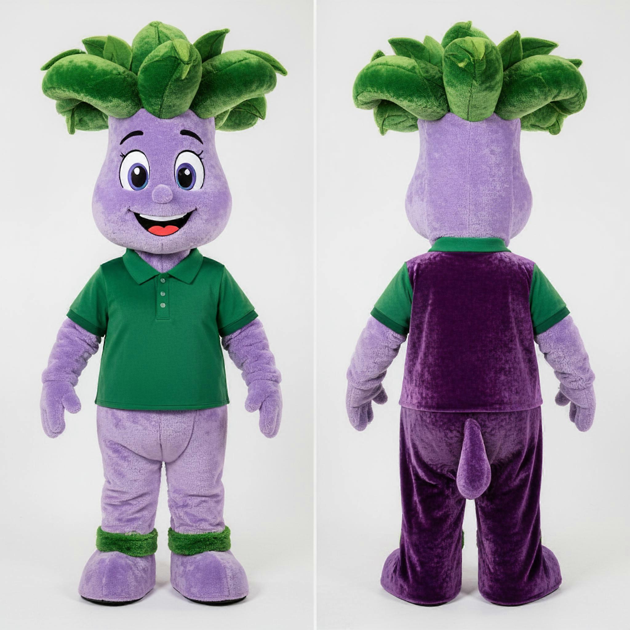 MASTICOT Lavender Velvety Beanstalk Mascot