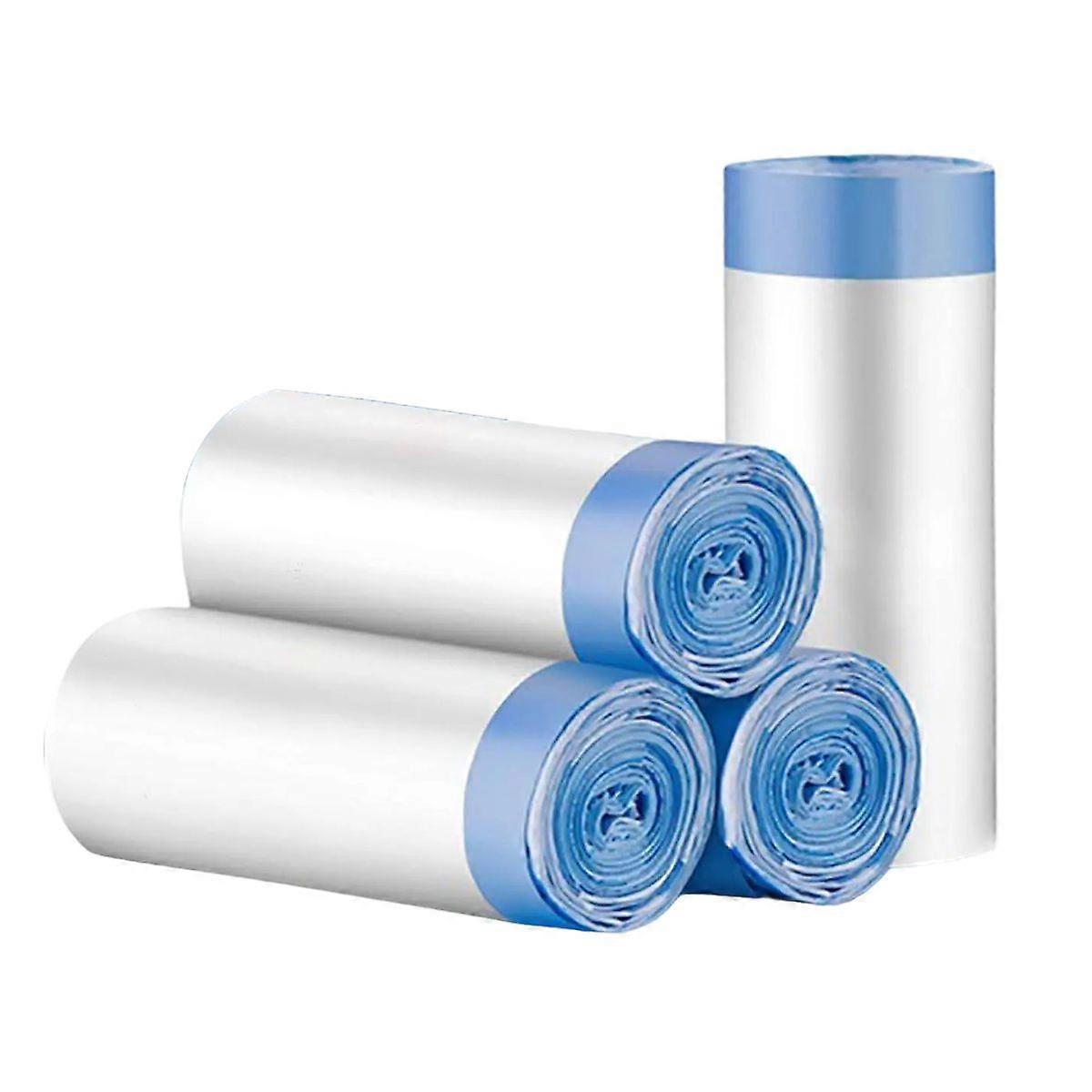 Drawstring Small Trash Bags, Sturdy Perforated, Multipurpose 4-Gallon