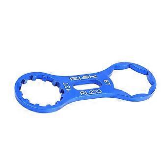 Bike Front Fork Cap Wrench Tool Compatible for XCR XCT XCM RST Aluminum Alloy Front Fork Remove Install Wrench Detach Repairing Tools