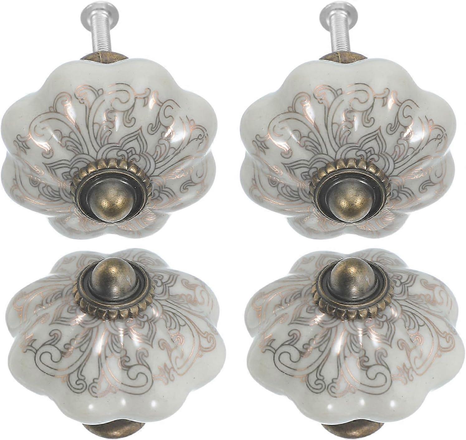 Pieces Ceramic Pumpkin Dresser Knobs, Vintage Drawer Pulls, Halloween