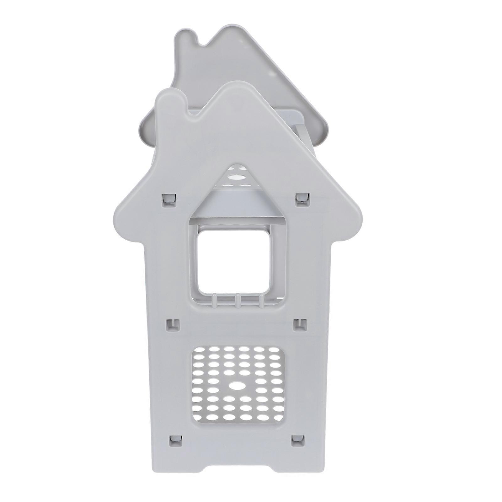 Creative Household Storage Rack for Storage 1Pcs Two-Layer Versatile Grey Ps