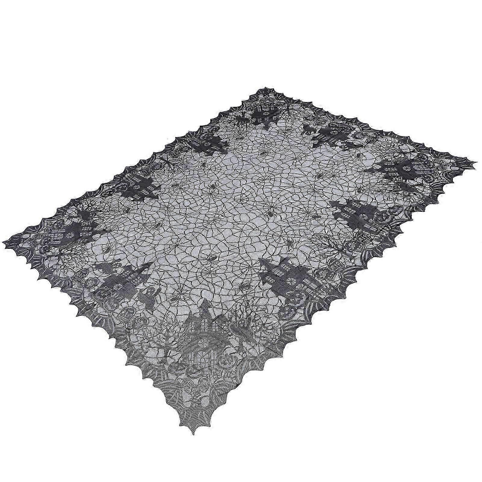 2Pcs Castle Pattern Halloween Tablecloth for Event Decoration