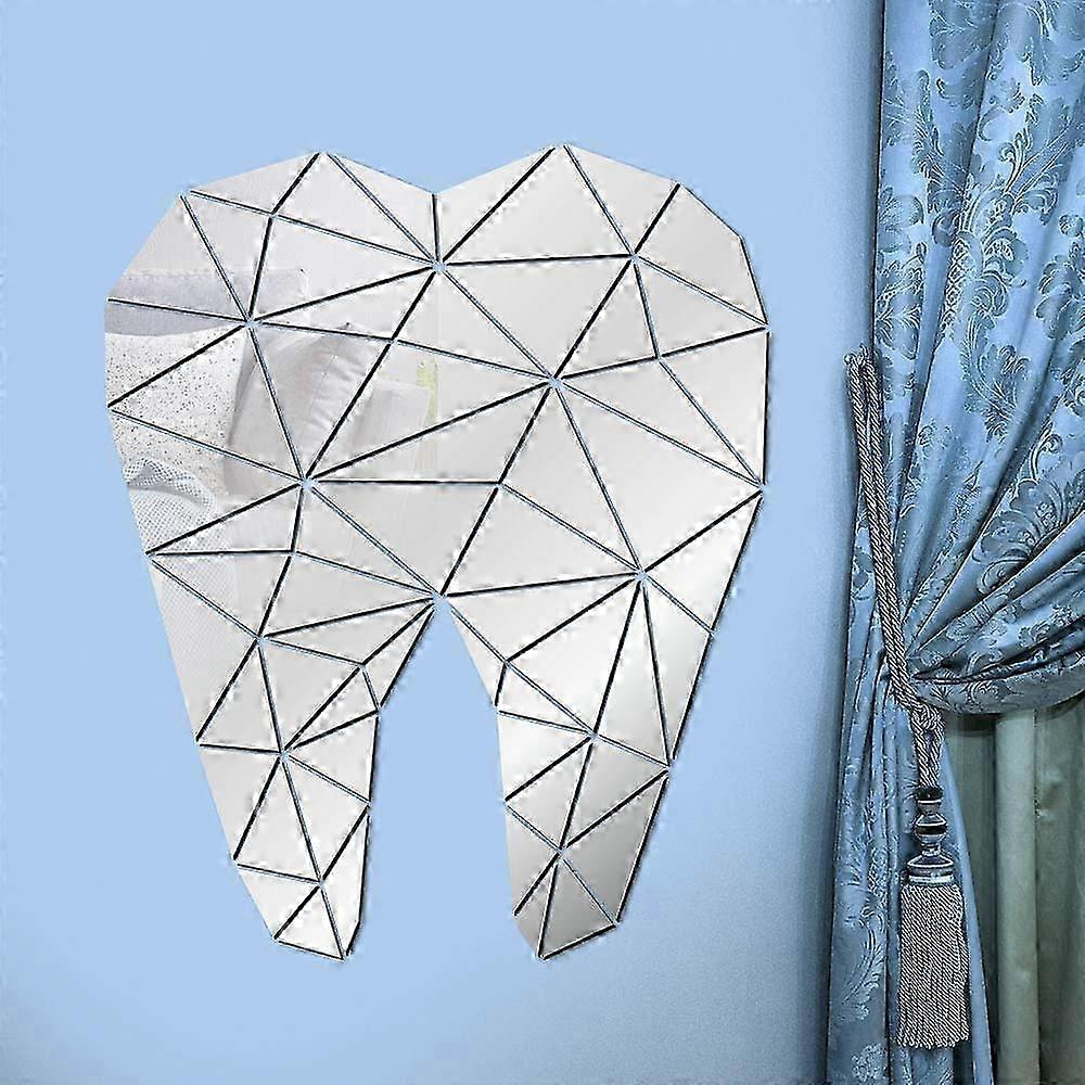 3D Tooth Mirror Wall Art Set