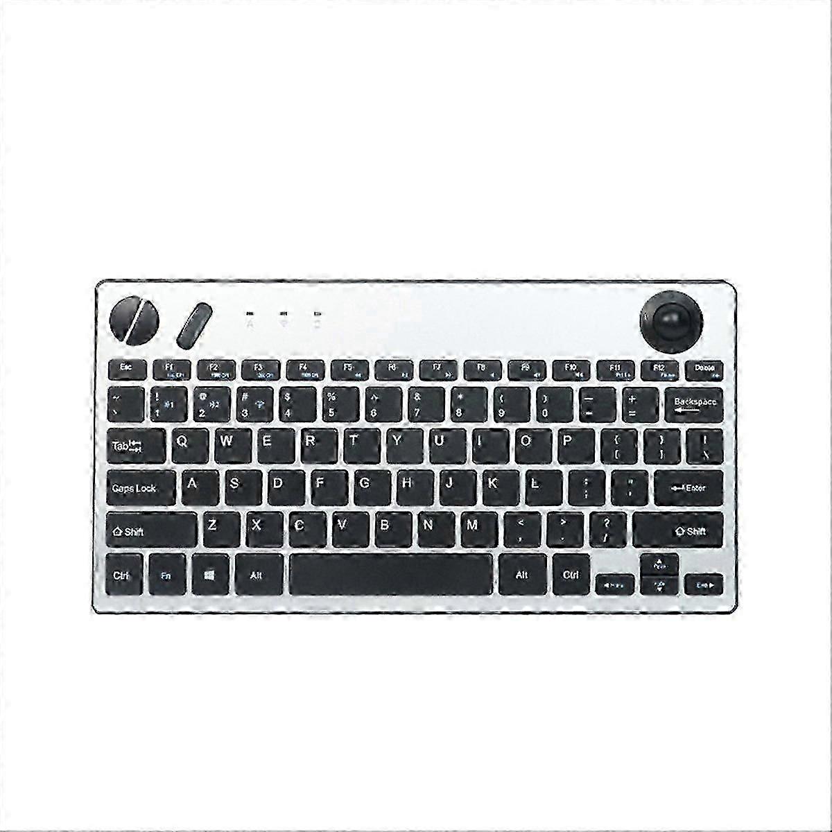 Wireless Mini Trackball Keyboard,78-Key,Bluetooth Keyboard